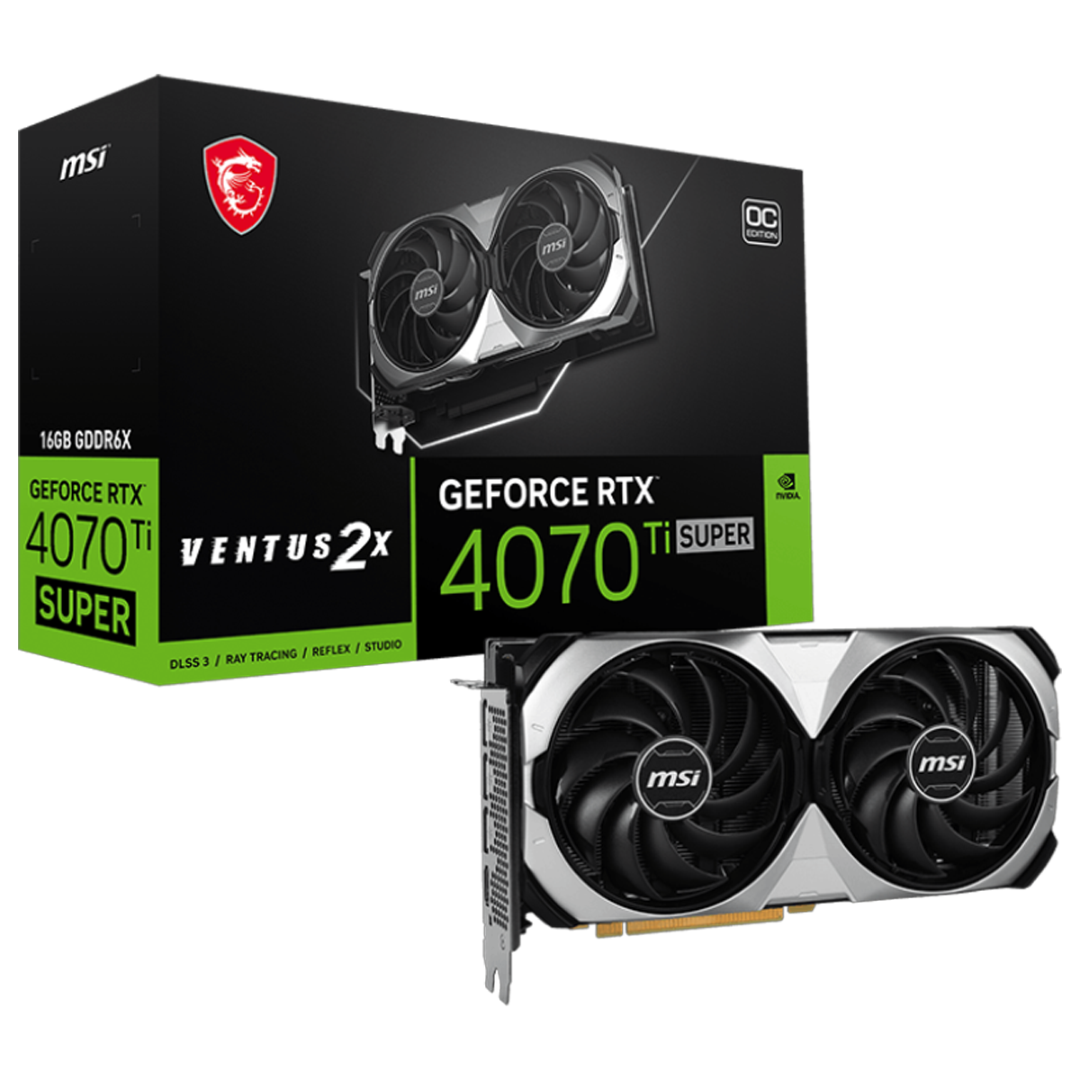 کارت گرافیک ام اس آی مدل GeForce RTX 4070 Ti SUPER 16G VENTUS 2X OC-small-image
