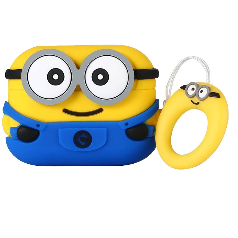 کاور کیس هندزفری اپل ایرپاد 4 مسیر مدل Minion به همراه آویز