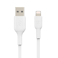  کابل تبدیل USB به لایتنینگ بلکین مدل BoostCharge CAA001bt1M طول 1 متر بسته دو عددی