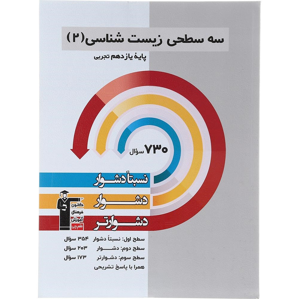 کتاب سه سطحی زیست شناسی یازدهم تجربی انتشارات کانون فرهنگی آموزش سال چاپ 1403