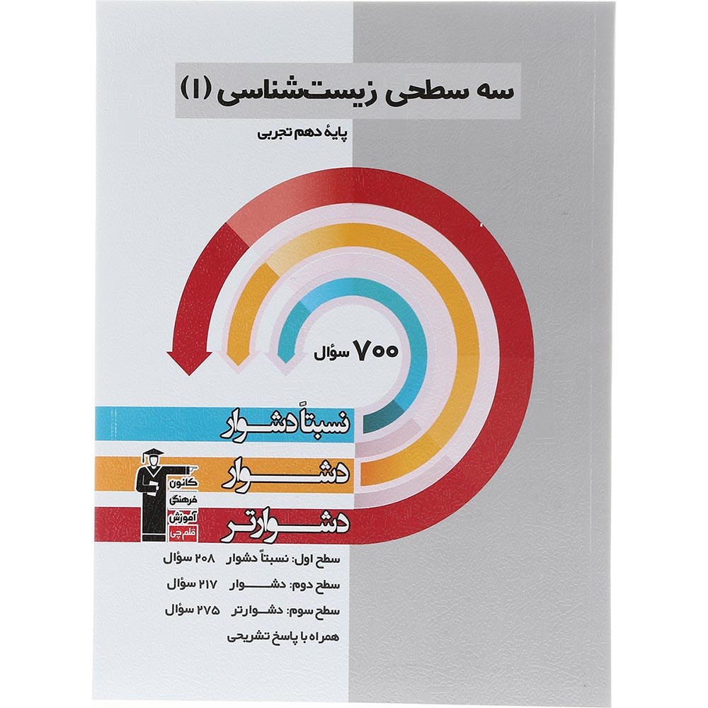 کتاب سه سطحی زیست شناسی دهم تجربی انتشارات کانون فرهنگی آموزش سال چاپ 1403