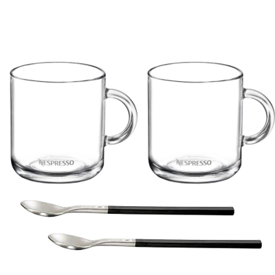 لیوان نسپرسو مدل VERTOULINE COFFEE SET بسته 2 عددی به همراه قاشق لیوان نسپرسو مدل VERTOULINE COFFEE SET بسته 2 عددی به همراه قاشق