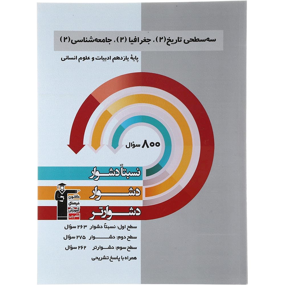 کتاب سه سطحی تاریخ جغرافیا جامعه شناسی یازدهم انسانی انتشارات کانون فرهنگی آموزش سال چاپ 1403