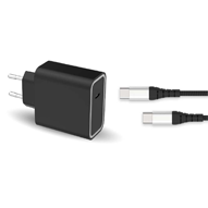 شارژر دیواری فورس مدل FPLICS65WGANCBLCCB توان 65 وات + کابل USB-C