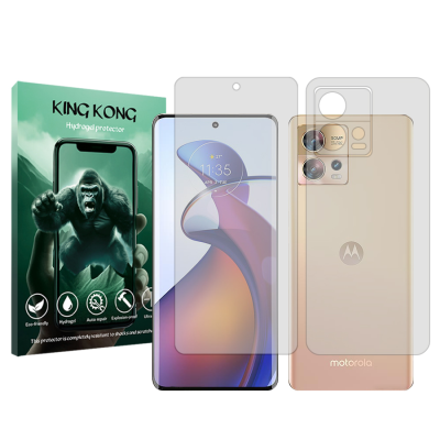محافظ صفحه نمایش شفاف گوشی موتورولا Edge 30 Fusion کینگ کونگ مدل Tough به همراه محافظ پشت گوشی