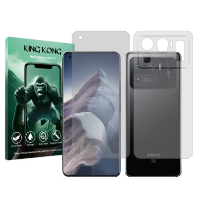 محافظ صفحه نمایش شفاف گوشی شیائومی Mi 11 Ultra کینگ کونگ مدل To‌ugh به همراه محافظ پشت گوشی
