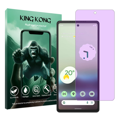 محافظ صفحه نمایش ضداشعه بنفش گوشی گوگل Pixel 6a کینگ کونگ مدل Tough