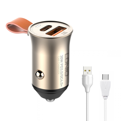 شارژر فندکی الدینیو مدل C509Q به همراه کابل USB-C شارژر فندکی الدینیو مدل C509Q به همراه کابل USB-C