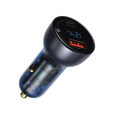 شارژر فندکی باسئوس مدل Dual Quick Charger-65W توان 65 وات