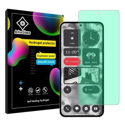 محافظ صفحه نمایش گرین لایت گوشی ناتینگ فون 2 آرکا گلس مدل Tough