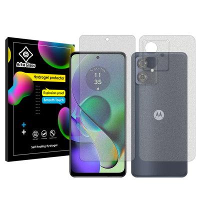 محافظ صفحه نمایش مات گوشی موتورولا Moto G54 آرکا گلس مدل Tough به همراه محافظ پشت گوشی محافظ صفحه نمایش مات گوشی موتورولا Moto G54 آرکا گلس مدل Tough به همراه محافظ پشت گوشی