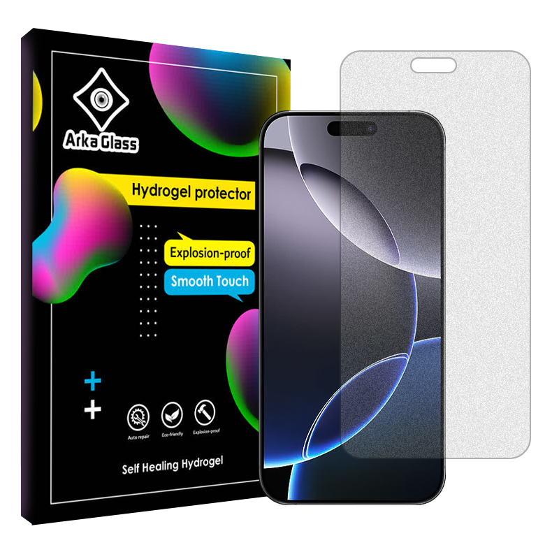محافظ صفحه نمایش مات گوشی اپل iPhone 16 Pro آرکا گلس مدل Tough