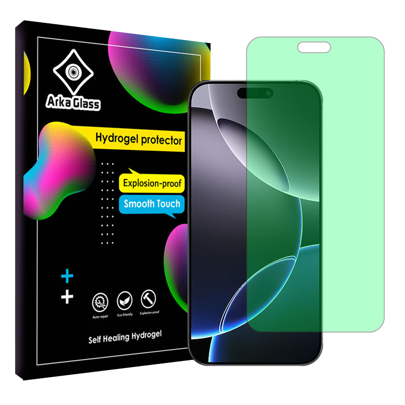 محافظ صفحه نمایش گرین لایت گوشی موبایل اپل iPhone 16 Pro آرکا گلس مدل Tough