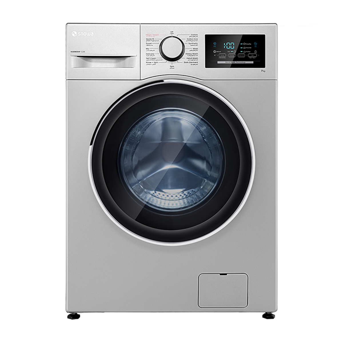 ماشین لباسشویی اسنوا 7 کیلویی سری هارمونی اسليم SWM-71157-small-image