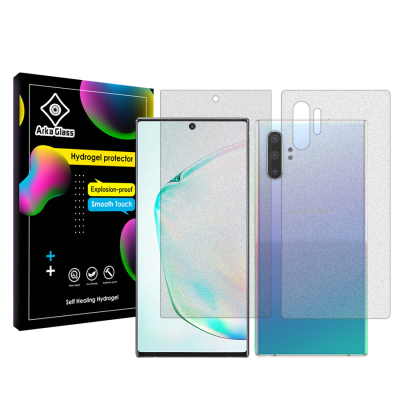 محافظ صفحه نمایش مات گوشی سامسونگ Galaxy Note10 Plus آرکا گلس مدل Tough به همراه محافظ پشت گوشی محافظ صفحه نمایش مات گوشی سامسونگ Galaxy Note10 Plus آرکا گلس مدل Tough به همراه محافظ پشت گوشی