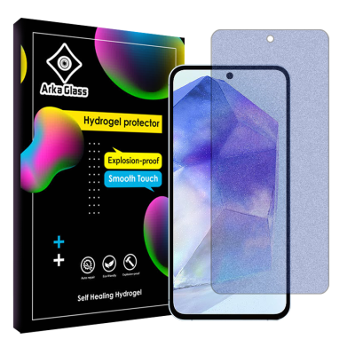 محافظ صفحه نمایش مات آنتی بلو گوشی سامسونگ Galaxy A55 5G آرکا گلس مدل Tough