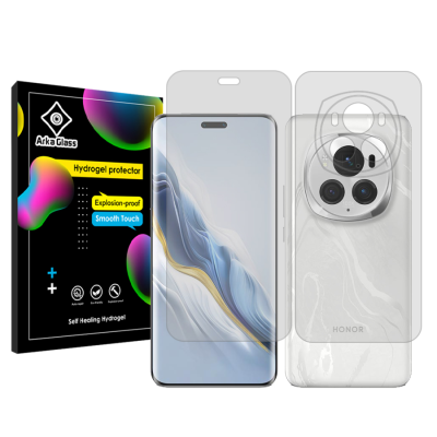 محافظ صفحه نمایش شفاف گوشی آنر Magic 6 Pro آرکا گلس مدل Tough به همراه محافظ پشت گوشی محافظ صفحه نمایش شفاف گوشی آنر Magic 6 Pro آرکا گلس مدل Tough به همراه محافظ پشت گوشی