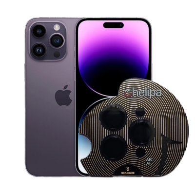 محافظ لنز دوربین گوشی اپل iPhone 14 Pro Max چلیپا مدل Titanium