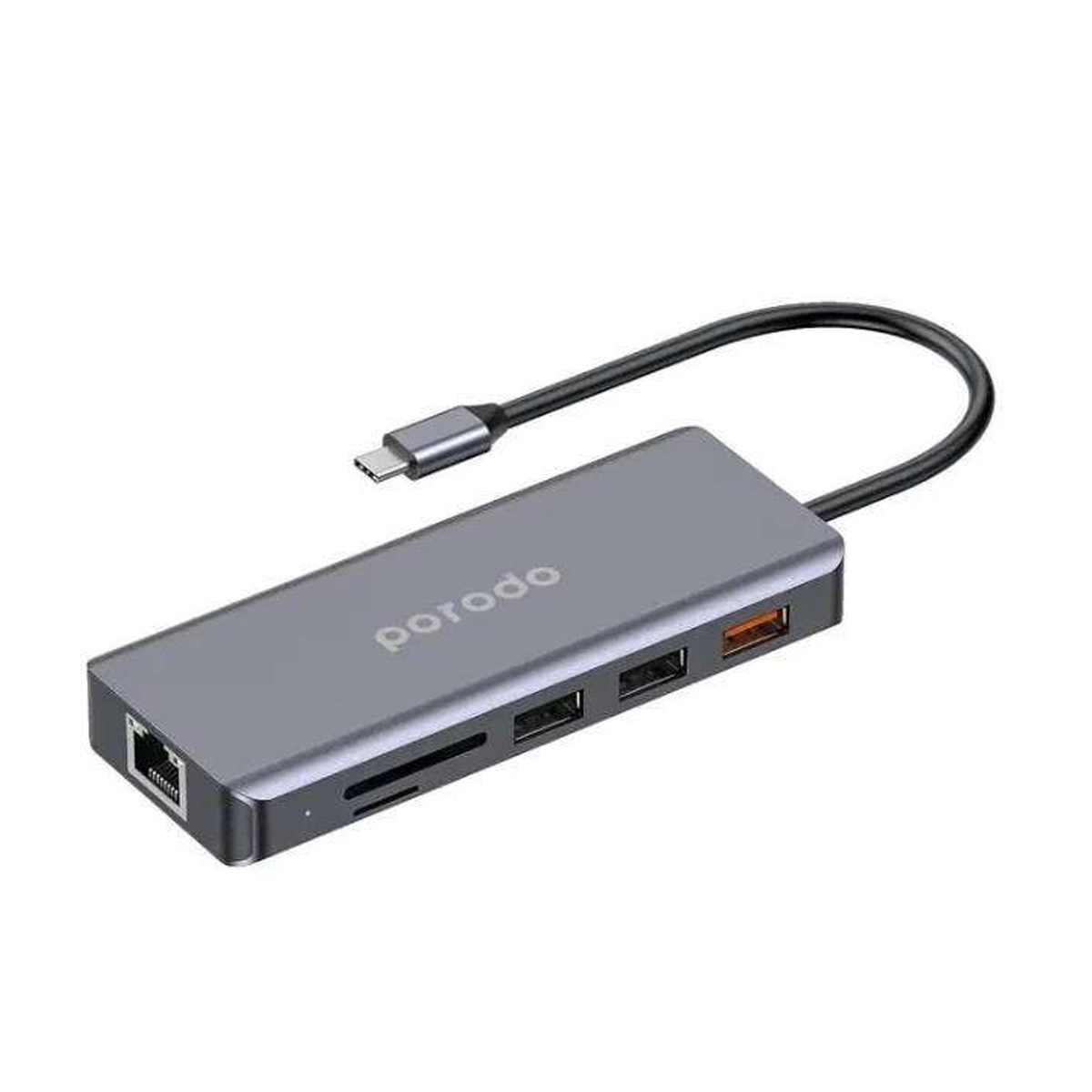 هاب یو اس بی 9 پورت  پرودو مدل PD-91CHB-GY هاب یو اس بی 9 پورت  پرودو مدل PD-91CHB-GY