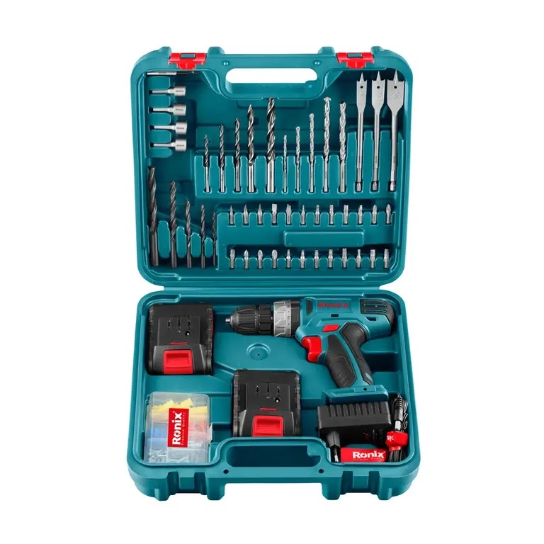 پیچ گوشتی شارژی رونیکس مدل RS-8019 مجموعه 53 عددی مجموعه 53 عددی پیچ گوشتی شارژی رونیکس مدل RS-8019