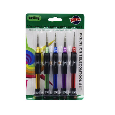 پیچ گوشتی موبایلی بلیکی مدل ستاره ای کد YP-05 مجموعه 5 عددی  