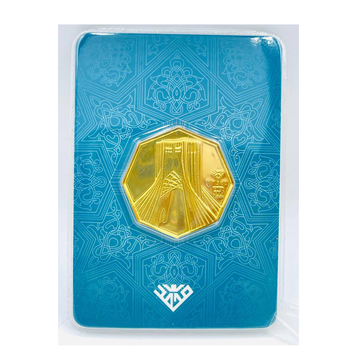 شمش طلا 10 گرمی 24 عیار طلای محمد طرح برج آزادی-small-image