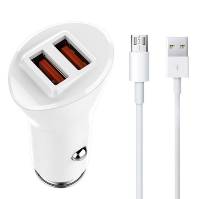 شارژر فندکی الدینیو مدل C511Q به همراه کابل تبدیل MicroUSB