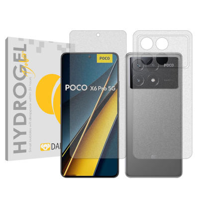 محافظ صفحه نمایش مات گوشی پوکو Poco X6 Pro دبن مدل Tough به همراه محافظ پشت گوشی