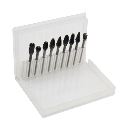 فرز چوب ساب الماسه مدل شیار باز کد YP-3MM-010 مجموعه 10 عددی 