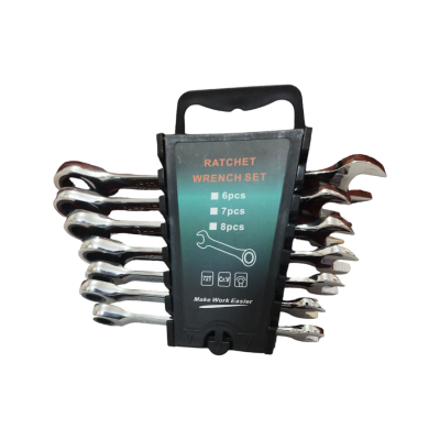 آچار یکسر تخت و یکسر رینگی جغجغه ای مدل RATCHET WRENCH مجموعه 7 عددی آچار یکسر تخت و یکسر رینگی جغجغه ای مدل RATCHET WRENCH مجموعه 7 عددی