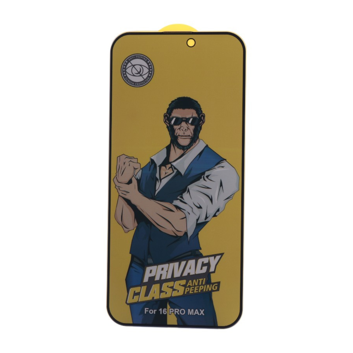 محافظ صفحه نمایش شیشه ای پرایوسی گوشی آیفون iPhone 16 Pro Max مدل آنتی استاتیک Monkey محافظ صفحه نمایش شیشه ای پرایوسی گوشی آیفون iPhone 16 Pro Max مدل آنتی استاتیک Monkey
