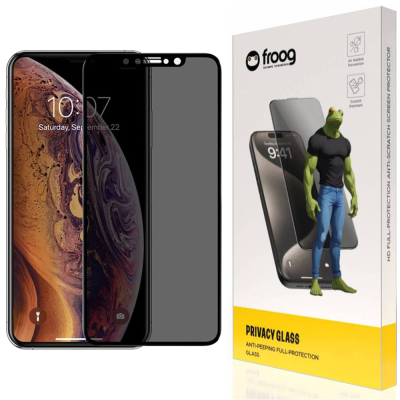 محافظ صفحه نمایش حریم شخصی گوشی اپل iPhone 11 Pro Max فراگ مدل Privacy  محافظ صفحه نمایش حریم شخصی گوشی اپل iPhone 11 Pro Max فراگ مدل Privacy