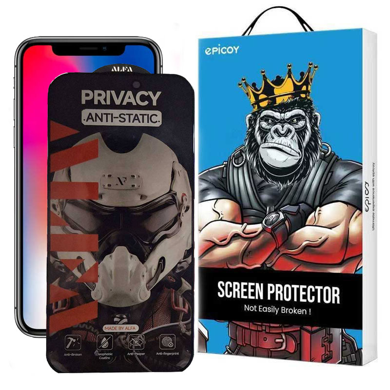 محافظ صفحه نمایش حریم شخصی گوشی اپل iPhone 11 Pro اپیکوی مدل Alpha