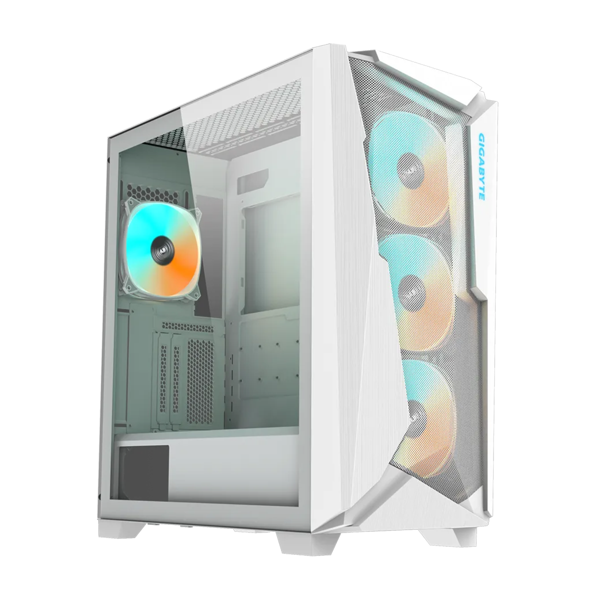 کیس کامپیوتر گیگابایت مدل C301 GLASS WHITE V2-small-image