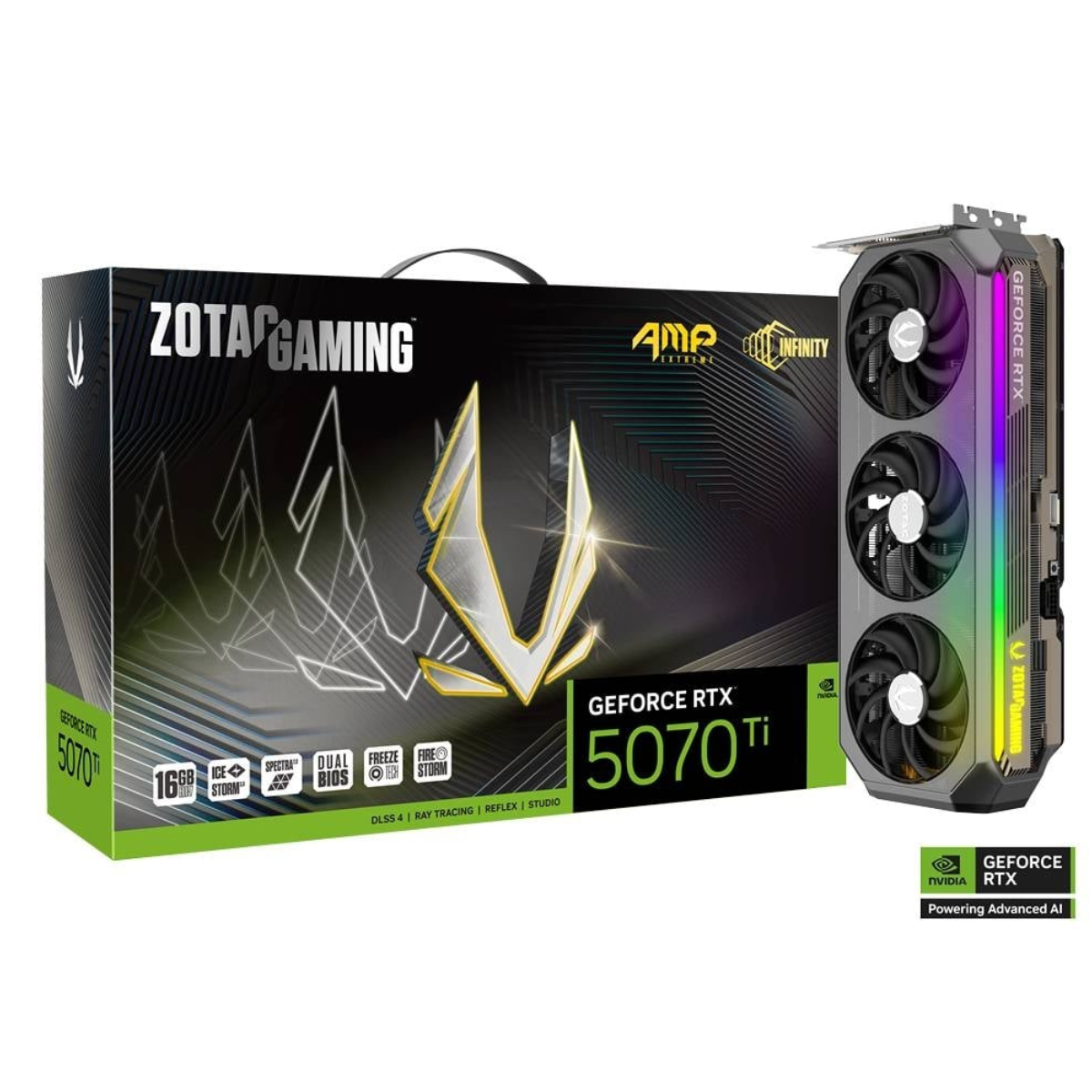 کارت گرافیک زوتک مدل GAMING GeForce RTX 5070 Ti AMP Extreme INFINITY 16GB-small-image