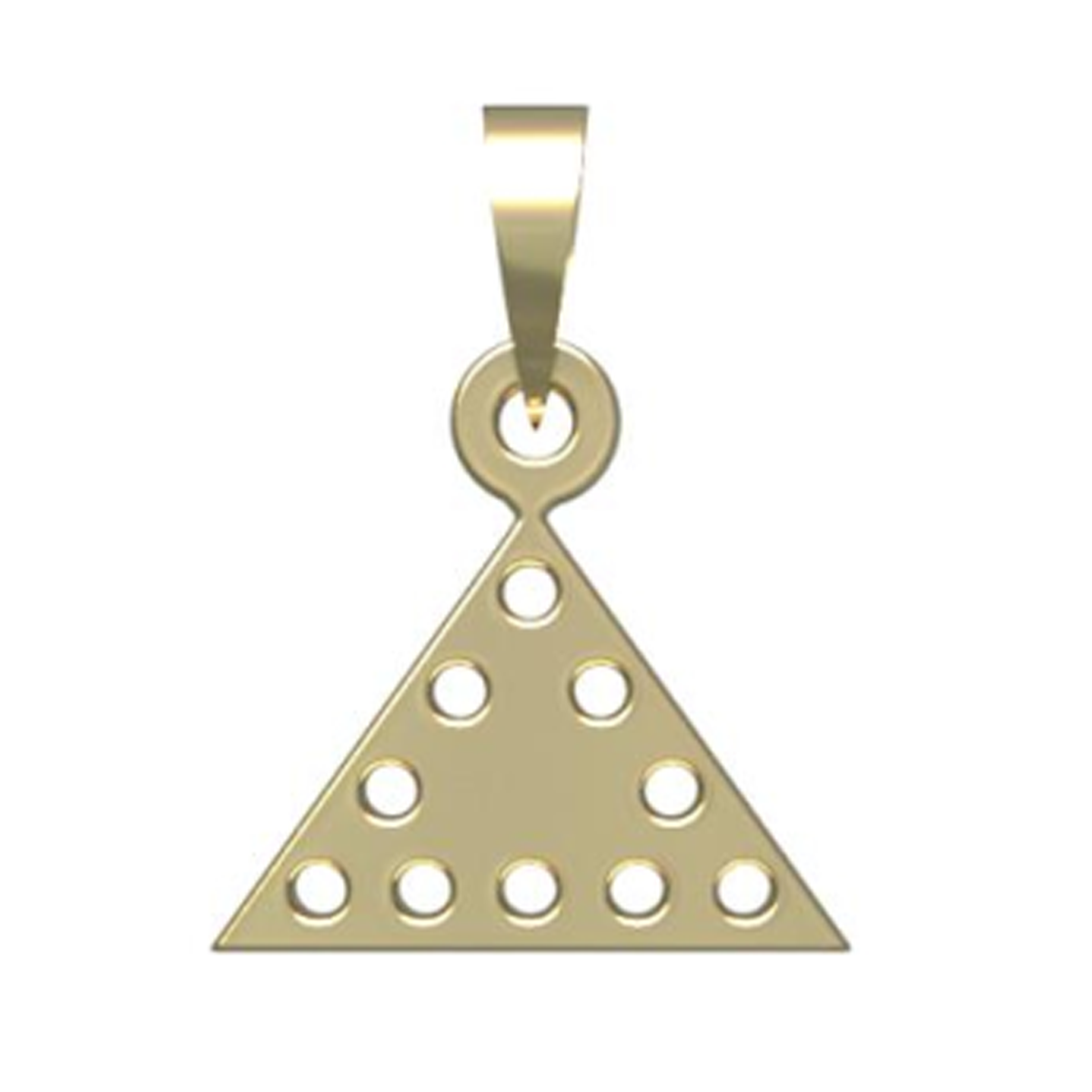 آویز طلا زنانه مدوپد مدل مثلث کد PA1-10504 آویز طلا زنانه مدوپد مدل مثلث کد PA1-10504