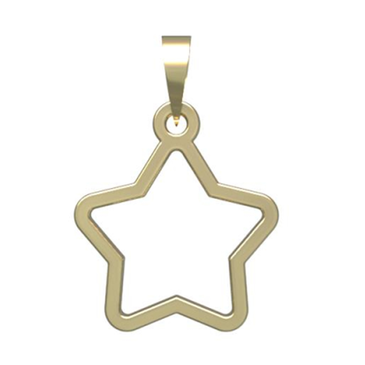 آویز طلا زنانه مدوپد مدل ستاره کد PA1-15352
