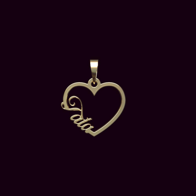 آویز طلا زنانه مدوپد مدل اسم طلا tala کد PB1-10465