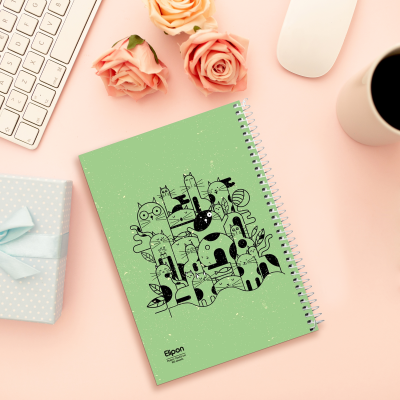 دفتر مشق 100 برگ الیپون کد 2413233