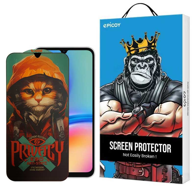 محافظ صفحه نمایش حریم شخصی گوشی سامسونگ Galaxy A06s اپیکوی مدل Privacy Hoodie Cat
