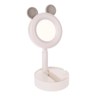 آینه آرایشی رینگ لایت دار مدل NO.0838-4