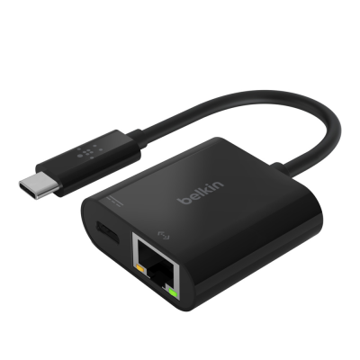 تبدیل تایپ سی به Ethernet بلکین مدل INC001btBK مبدل USB-C به Ethernet بلکین مدل INC001btBK
