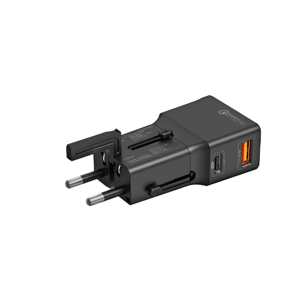 شارژر دیواری پرومیت مدل TRIPLUG-PD20.BL توان 20 وات شارژر دیواری 20 وات پرومیت مدل TRIPLUG-PD20.BL