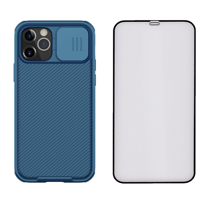 کاور گوشی اپل iPhone 12 Pro Max نیلکین مدل FCM + محافظ صفحه نمایش