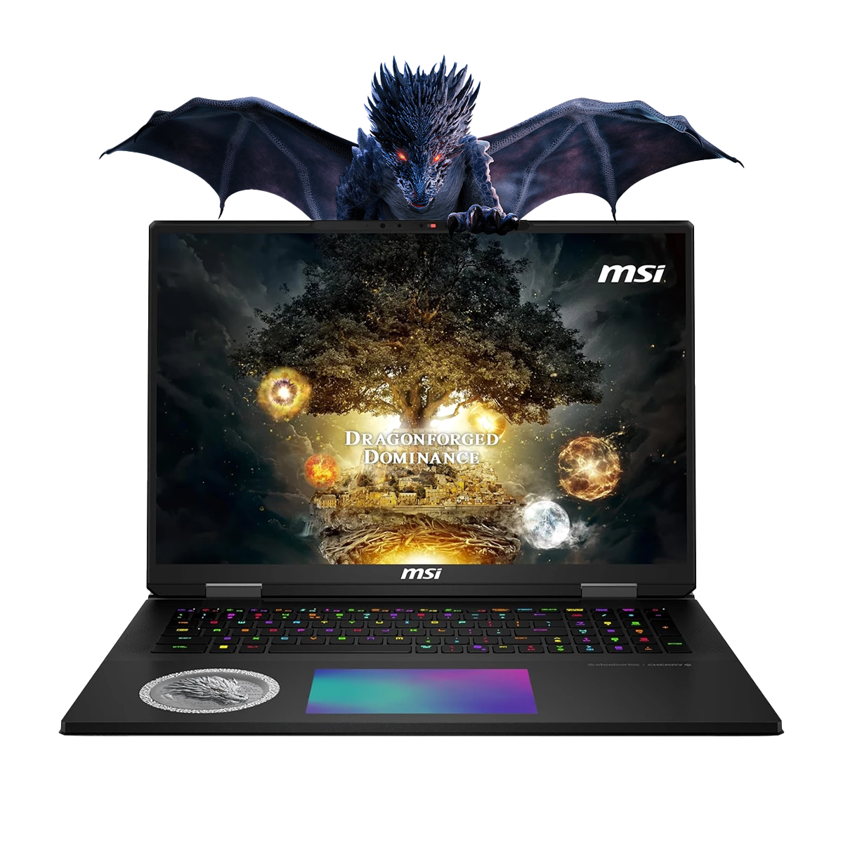 لپ تاپ ام اس آی ۱8 اینچی مدل Titan 18 HX Dragon Edition Norse Myth Ultra 9 285HX 96GB 4TB RTX 5090