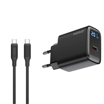 شارژر دیواری 20 وات USB-C نوکسو مدل CHN-5 به همراه کابل USB-C شارژر دیواری 20 وات USB-C نوکسو مدل CHN-5 به همراه کابل USB-C