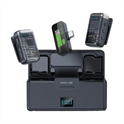 میکروفن یقه ای گرین لاین مدل GM-90X با درگاه اتصال تایپ سی میکروفن یقه ای گرین لاین مدل GM-90X با درگاه اتصال تایپ سی