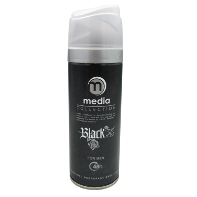 اسپری بدن مردانه مدیا مدل BlackXs حجم 200 میلی لیتر