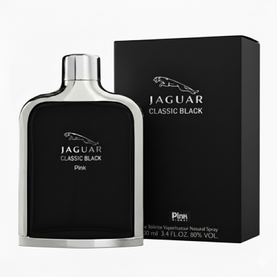 ادو تویلت مردانه پینک ویژوآل مدل Jaguar Classic Black حجم 100 میلی لیتر
