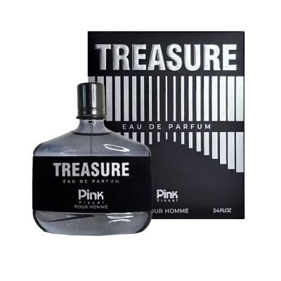 ادو پرفیوم مردانه پینک ویژوآل مدل Treasure حجم 100 میلی لیتر ادو پرفیوم مردانه پینک ویژوآل مدل Treasureبا رایحه تلخ حجم 100 میلی لیتر
